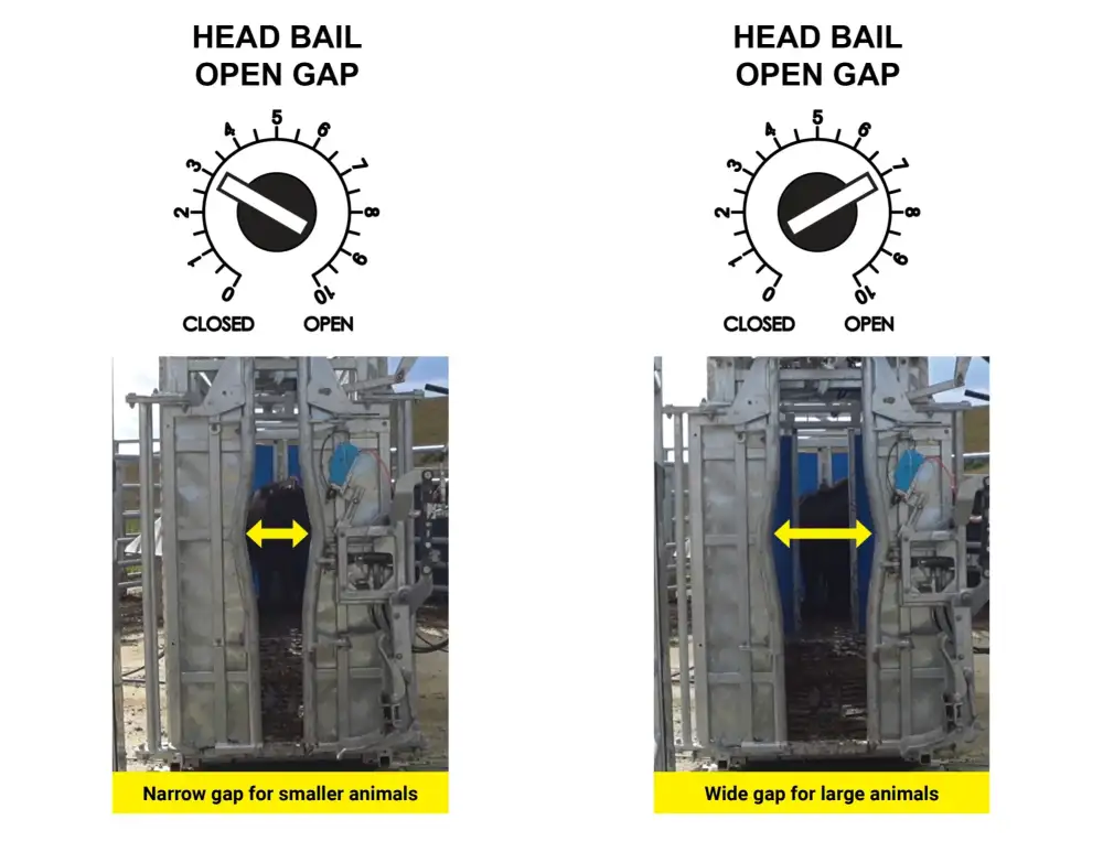 Adjusting headbail gap